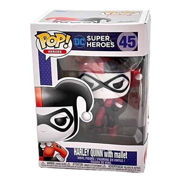 Harley Quinn 45 Funko POP  Vinyl Figure Mallet USA Exclusive DC Comics New - Picture 1 of 4